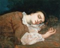 Study for Les Demoiselles des bords de la Seine Ete Realist Realism painter Gustave Courbet